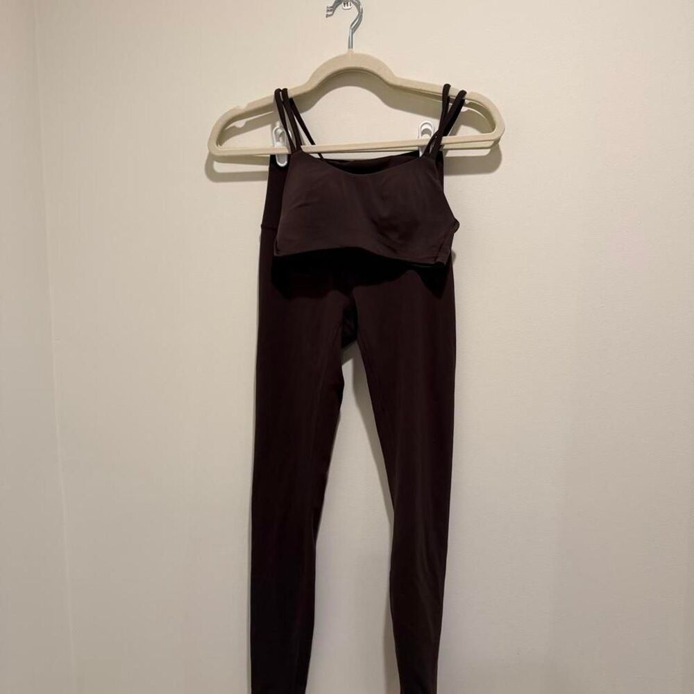 Lululemon Women's Brown and Black Leggings